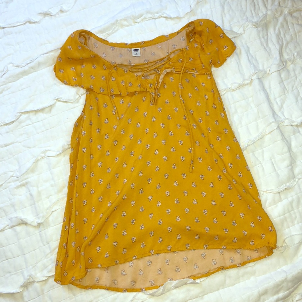 Yellow Tank Top Blouse